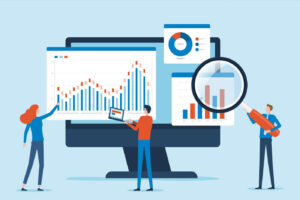 SEO analytics illustration to lead off a blog article on the topic